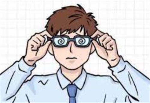 戴眼镜的男士卡通图