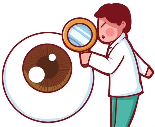 眼球检查示意图