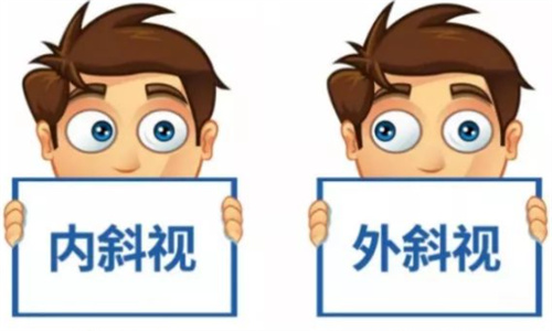 内斜视外斜视示意图