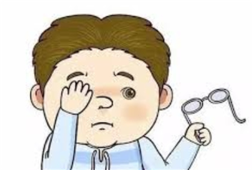 斜视矫正卡通图