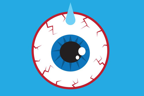 干眼症卡通图