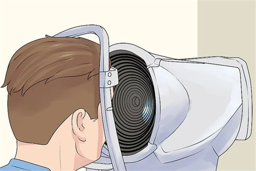 眼睛仪器检查动画示意图