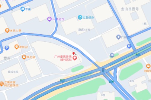 广州番禺普瑞眼科医院地图示意图