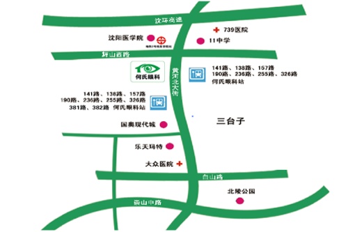 沈阳何氏眼科医院地图